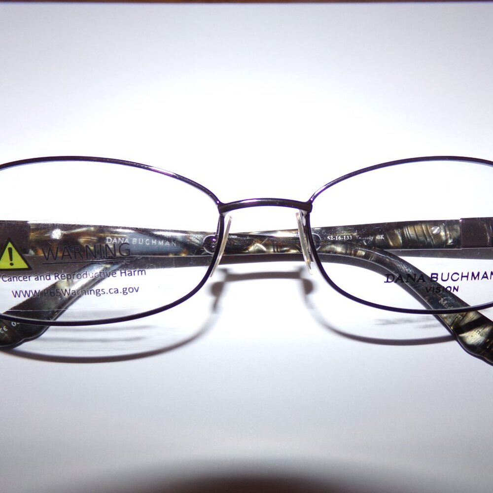 KASSIDY Dana Buchman Eyeglass Frames Black Sizes 50 & 52 NWOT